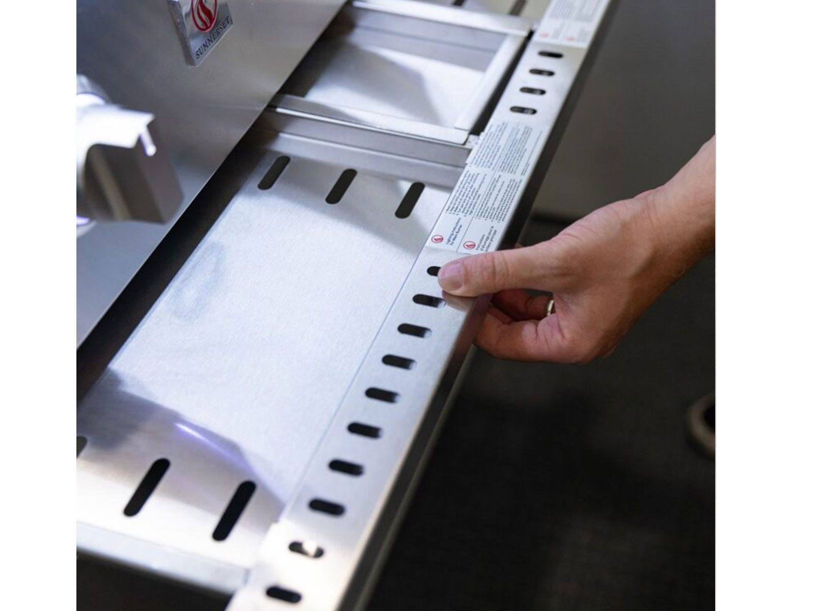 Summerset Quest 42-Inch 4 Burner Freestanding Gas Grill with Rear Infrared Burner, Rotisserie Kit & Drop-In Griddle Plate