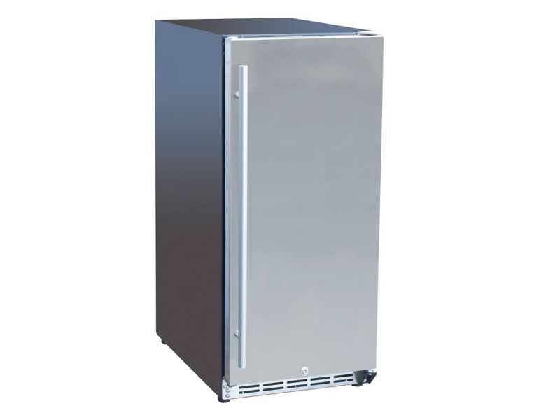 Summerset 15-inch Outdoor Rated Fridge with Stainless Door