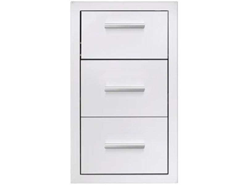 Summerset 17-Inch Stainless Steel Masonry Double Access Drawer With Paper Towel Holder