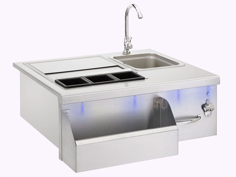 Summerset 30-Inch Beverage & Prep Station with LED Lights
