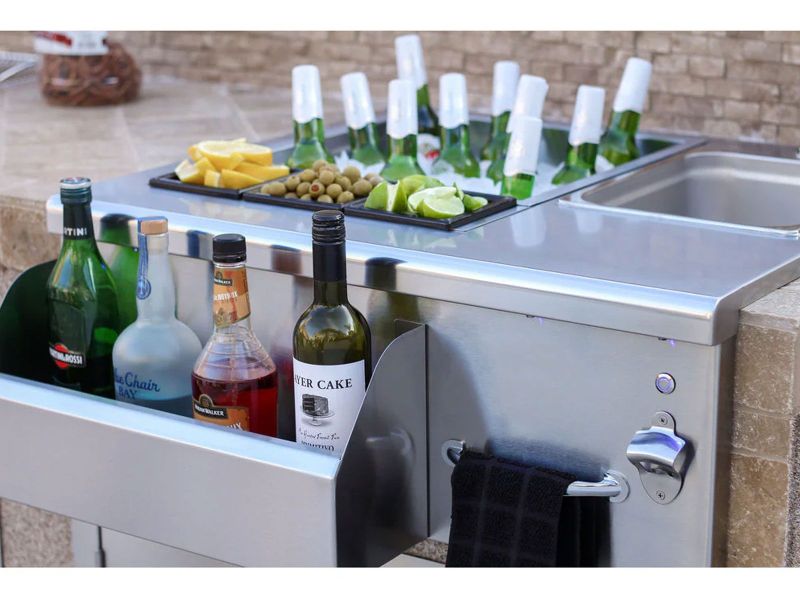 Summerset 30-Inch Beverage & Prep Station with LED Lights