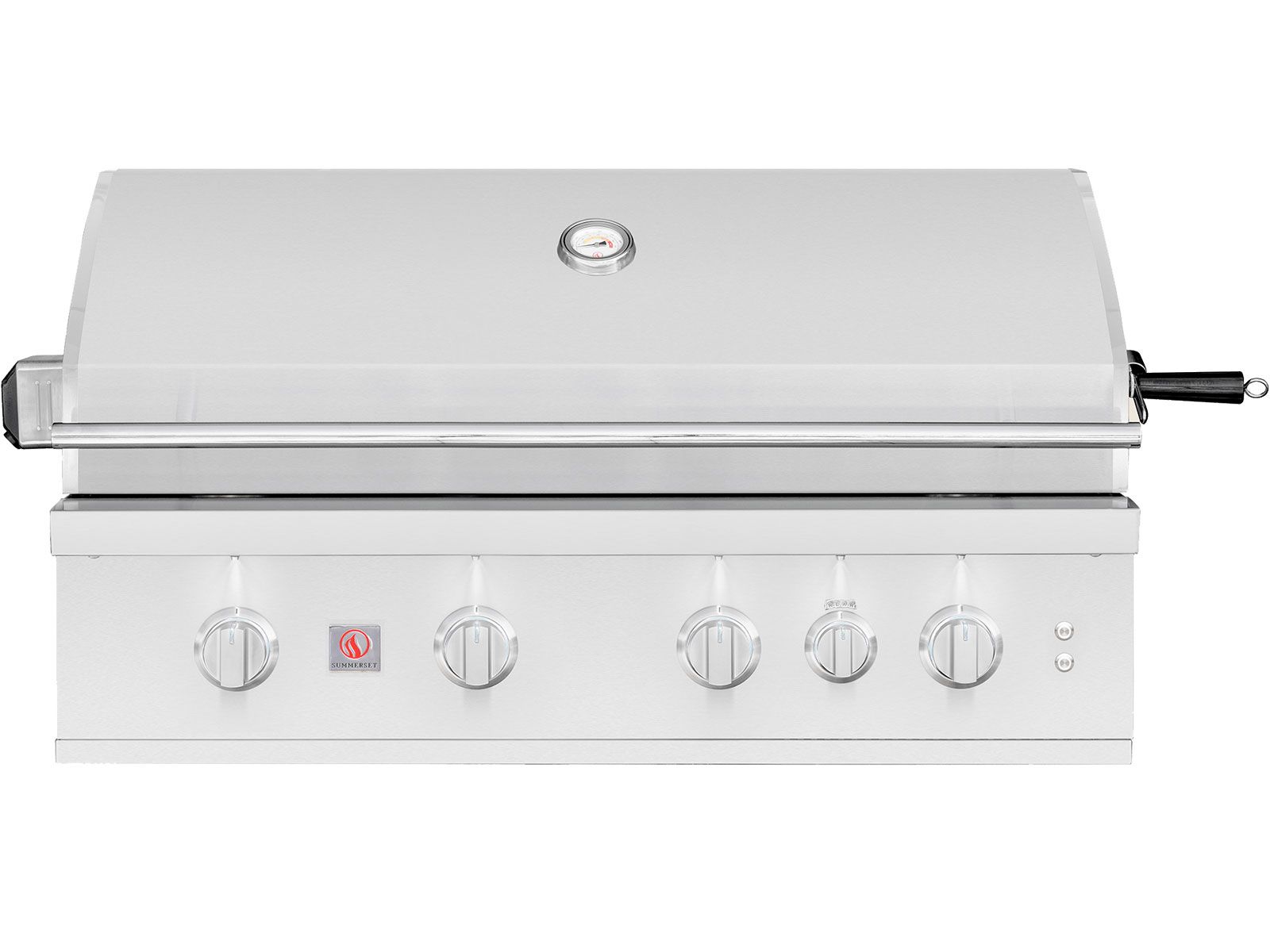 Summerset TRL Pro 40-Inch 4-Burner Built-In Gas Grill With Rear Infrared Burner and Rotisserie Kit