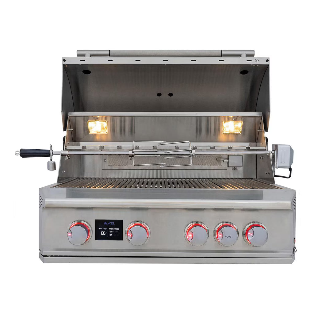 Blaze LTE PRO 32-in 4-Burner Built-In Grill w/ Digital Temperature Screen & Rotisserie
