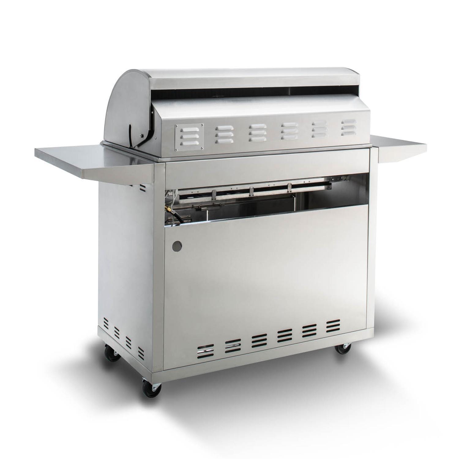 Blaze LTE Marine Grade 32-Inch 4-Burner Freestanding Gas Grill w/ Rear Infrared Burner and Grill Lights (BLZ-4LTE2MG+CART)
