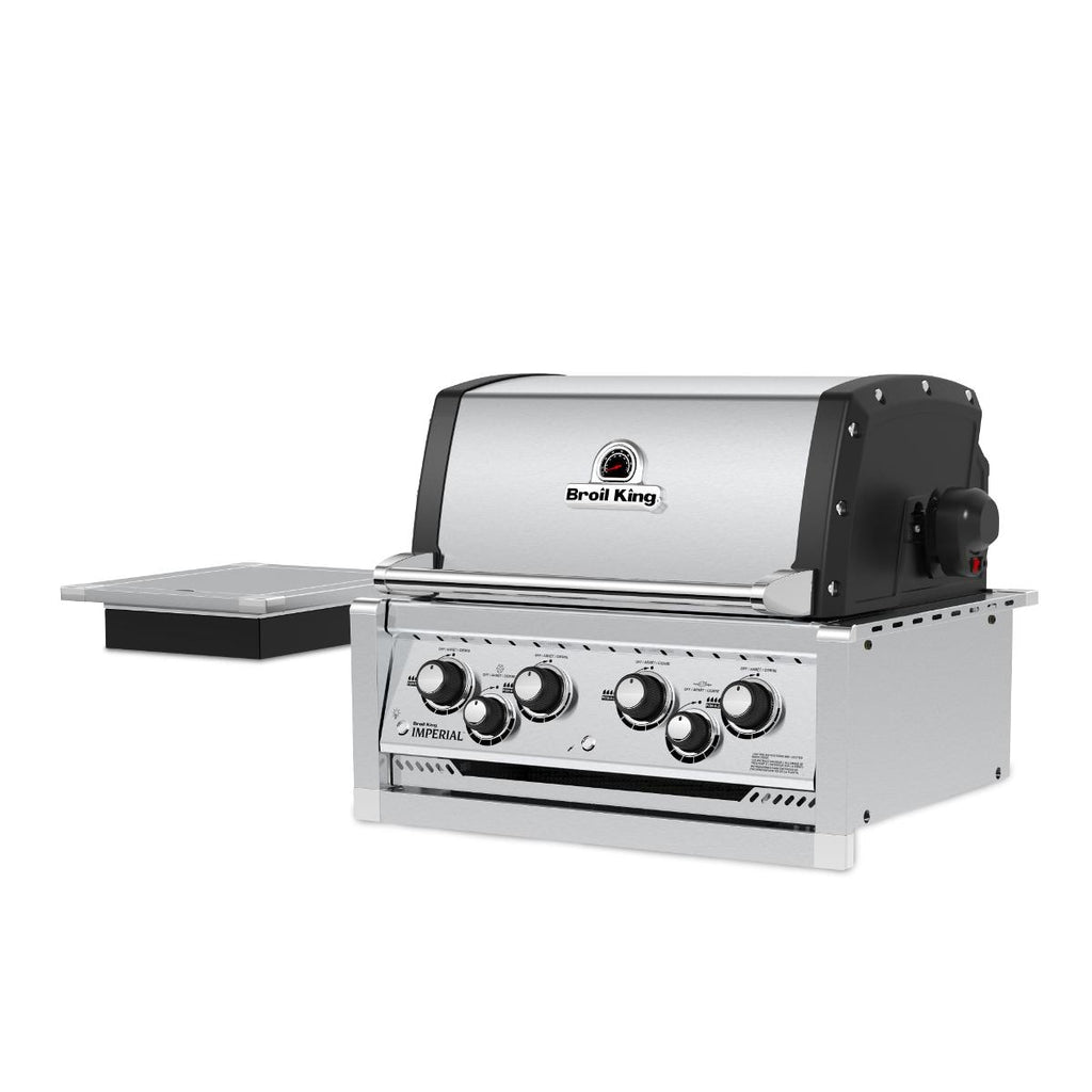 Broil King Imperial S490 4-Burner Built-In Gas Grill With Rotisserie & Side Burner