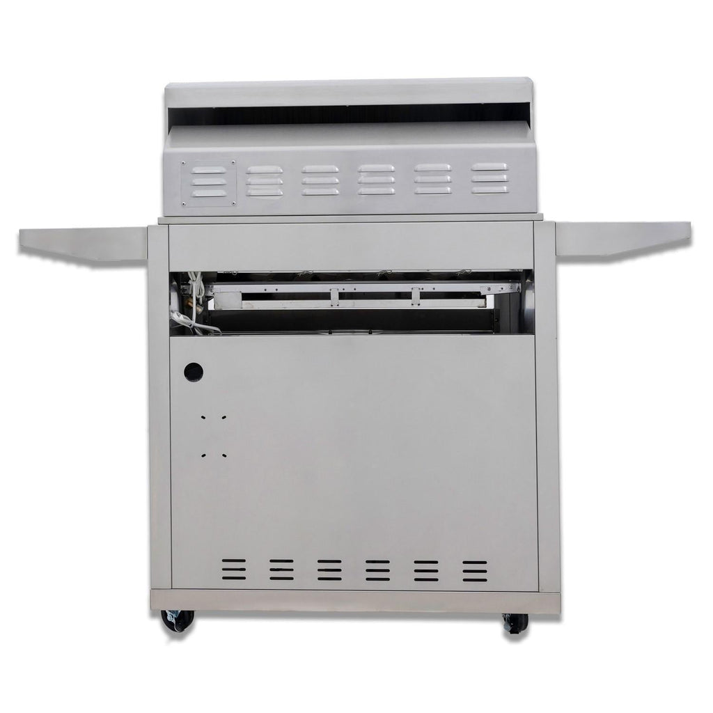 Blaze LTE+ 32-Inch 4-Burner Freestanding Gas Grill w/ Lift-Assist Hood and Rear Infrared Burner (BLZ-4LTE3+CART)
