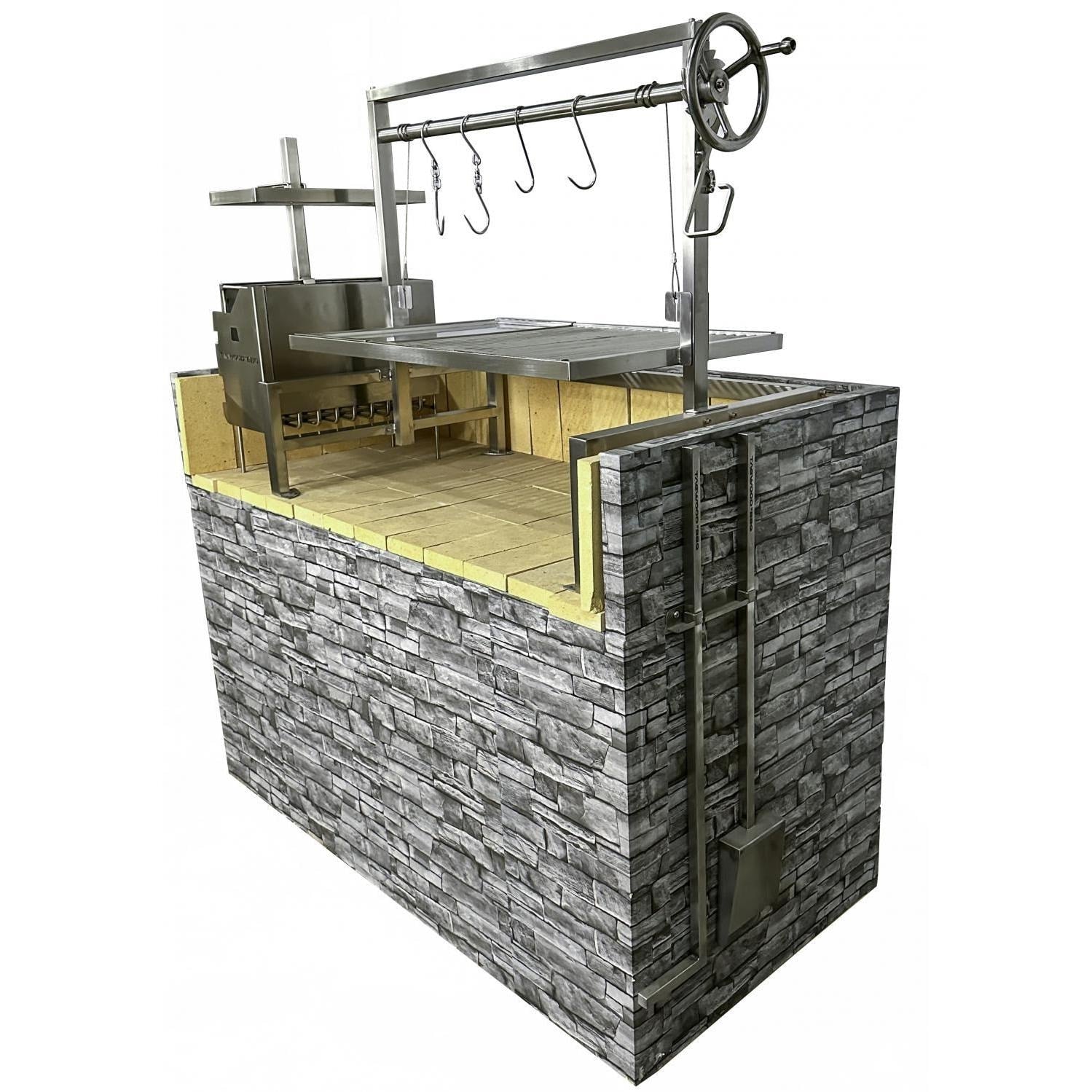 Tagwood BBQ Insert Style Argentine Santa Maria Wood Fire & Charcoal Grill - BBQ09SS