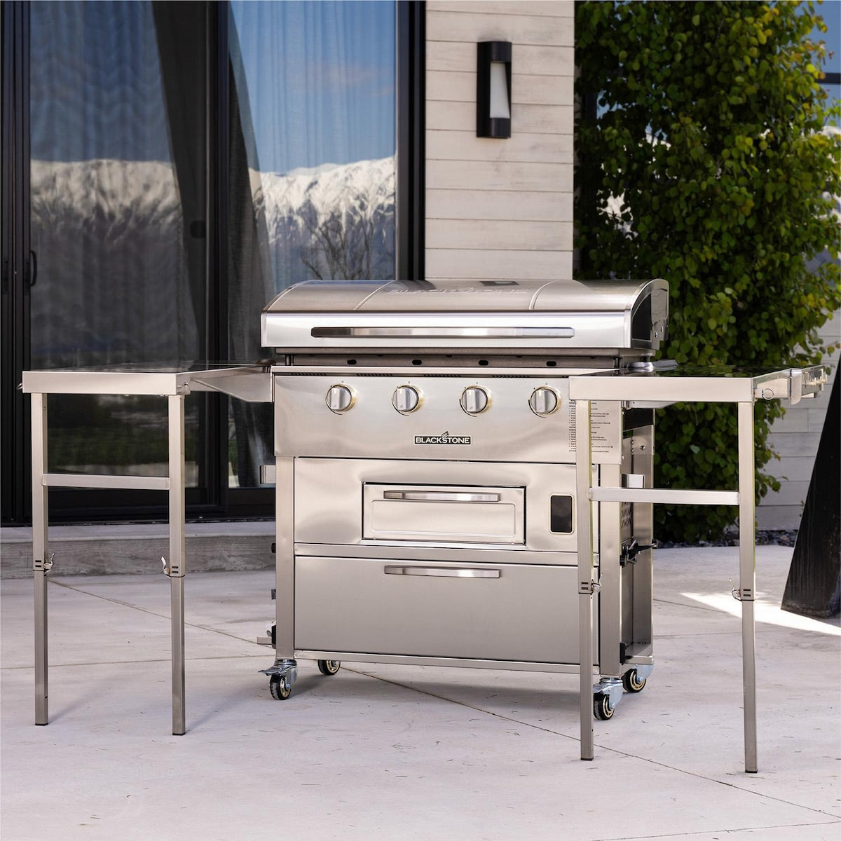Blackstone Select 36 Inch Griddle Air Fryer Combo W/ Dual Side Tables & Storage Drawers (6006)