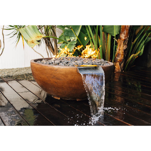 Brown Adobe Fire & Water Bowl