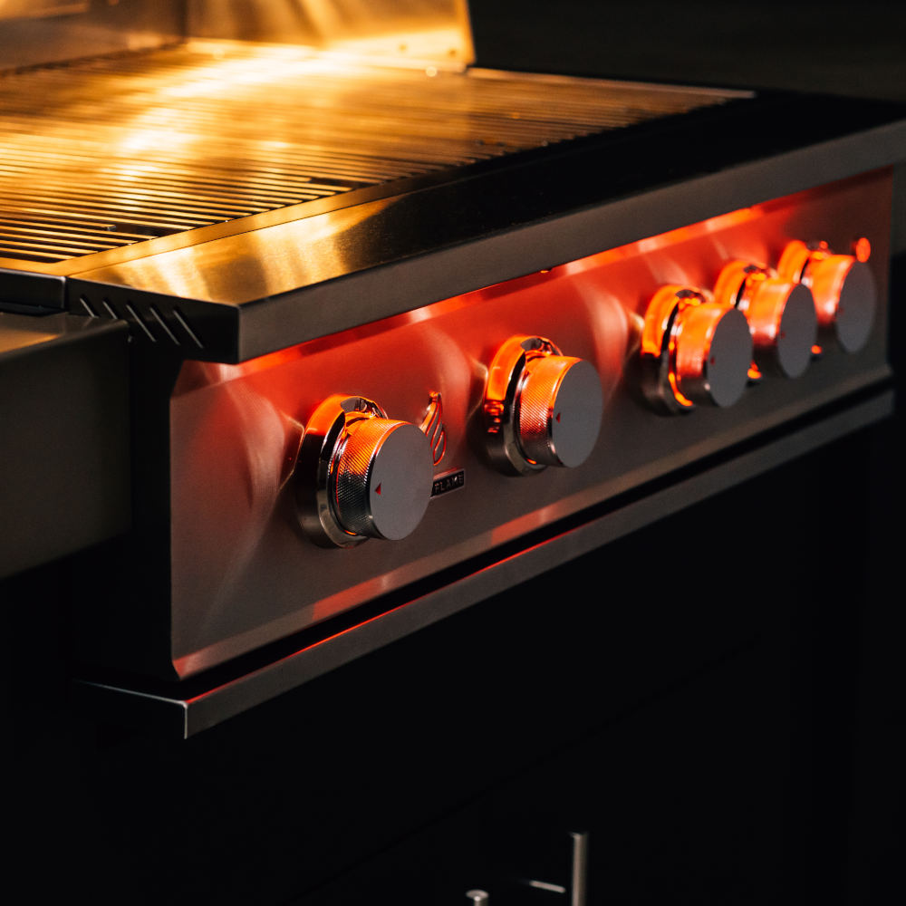 TrueFlame 25-Inch 3-Burner Freestanding Gas Grill with Grill Lights (TF25+CART-TF-25DC)
