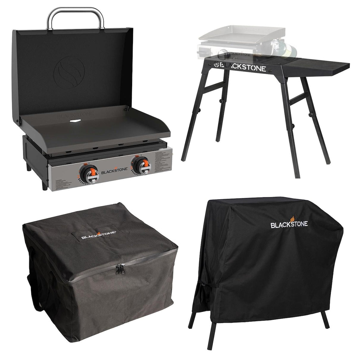 Blackstone 22 Inch Tabletop Griddle W/ Carry Bag, Cover, & Stand - 2205