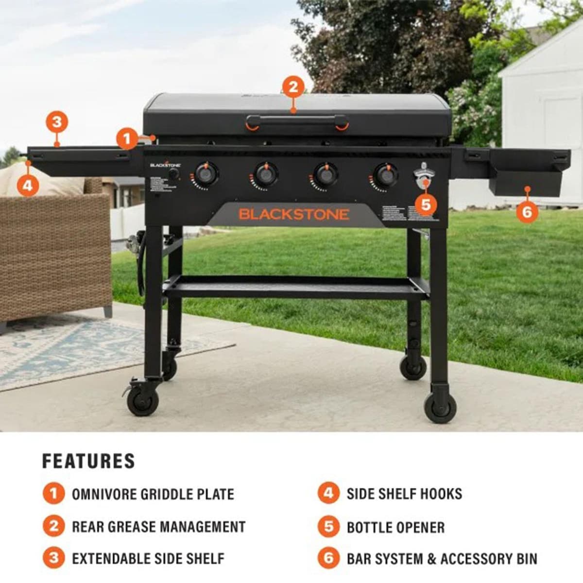 Blackstone 36 Inch Griddle W/ Hood - 2322