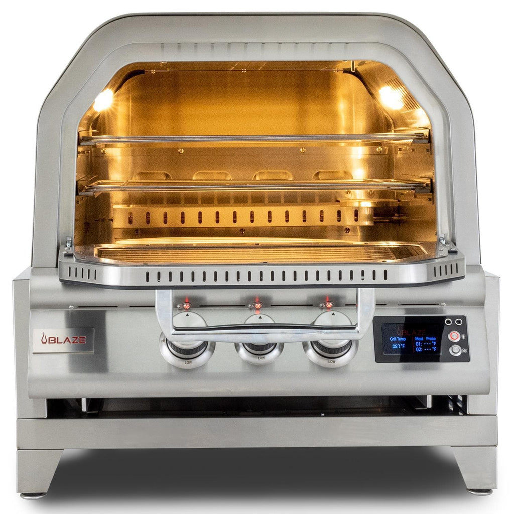 Blaze 26-Inch Countertop Outdoor Oven W/Rotisserie & Countertop Sleeve