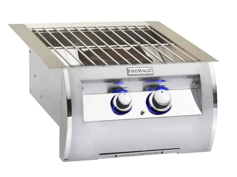 Fire Magic Aurora Built-In Gas Power Burner With Stainless Steel Grid