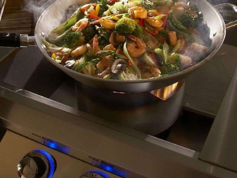 Fire Magic Aurora Built-In Gas Power Burner With Stainless Steel Grid