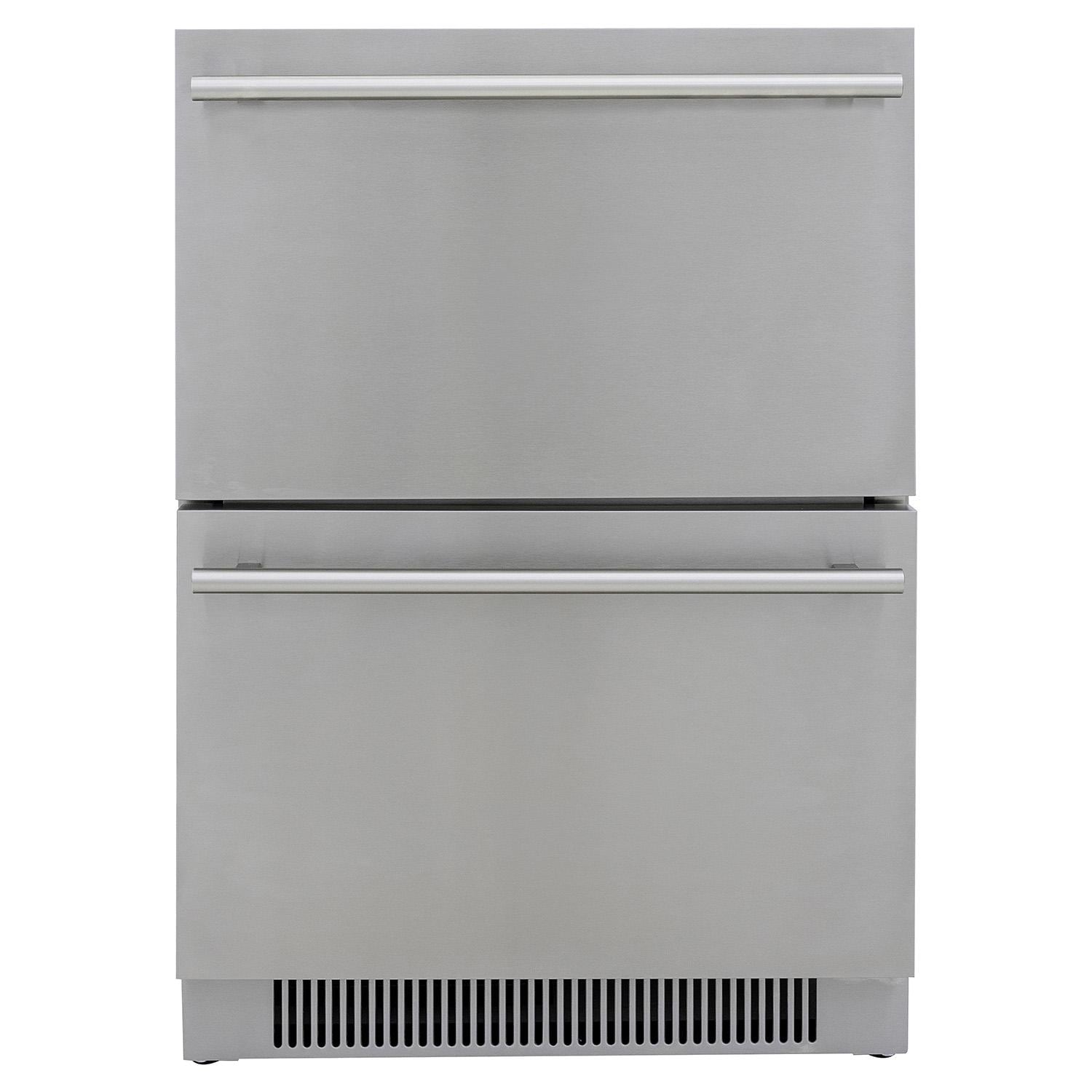 Blaze 23.5-In 5.1 Cu. Ft. Outdoor Rated Double Drawer Refrigerator (BLZ-SSRF-DBDR5.1)