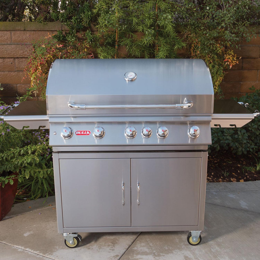 Bull Brahma 38-Inch 5-Burner Freestanding Gas Grill with Rear Infrared Burner (55000)
