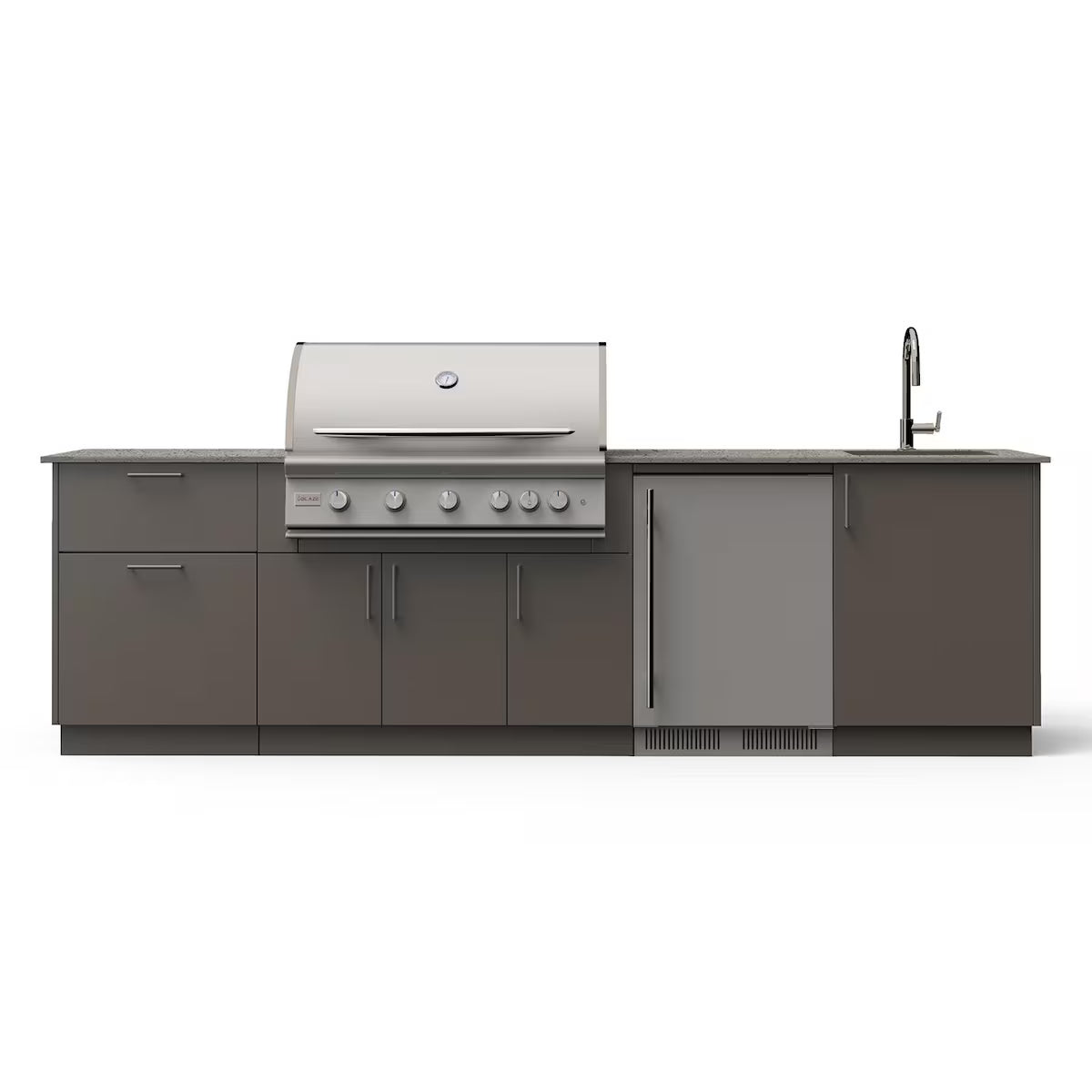 Blaze Golden Hour 10-Ft Outdoor Kitchen Island w/ 40-Inch LTE