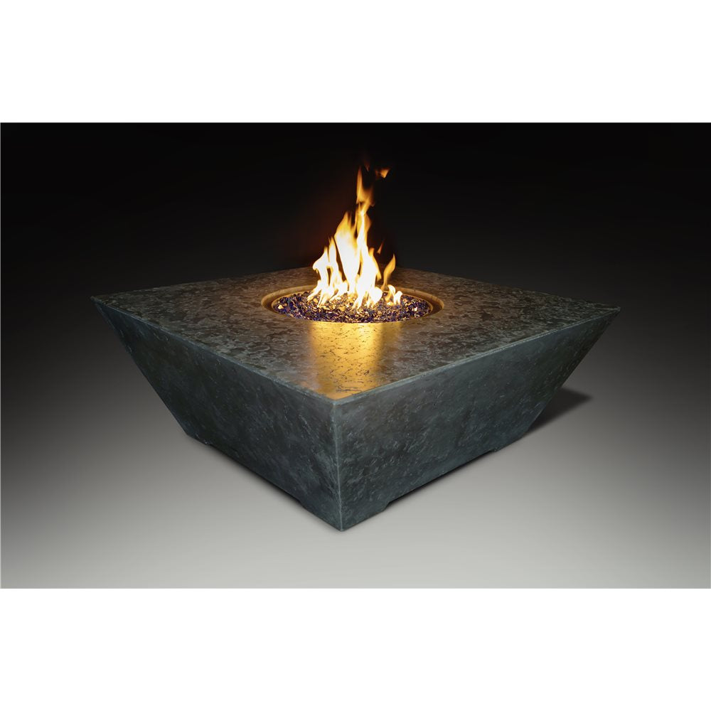Olympus Square Fire Pit Table Black