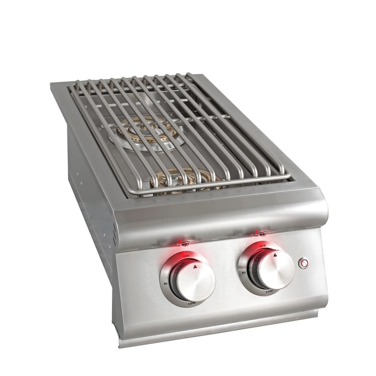 Blaze LTE Built-In Propane Gas Stainless Steel Double Side Burner w/ Lid