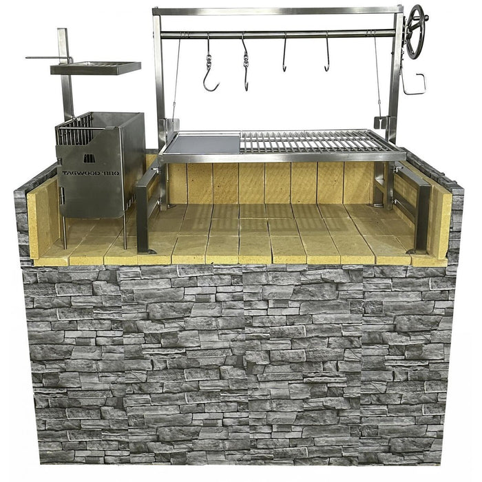 Tagwood BBQ Insert Style Argentine Santa Maria Wood Fire & Charcoal Grill - BBQ09SS