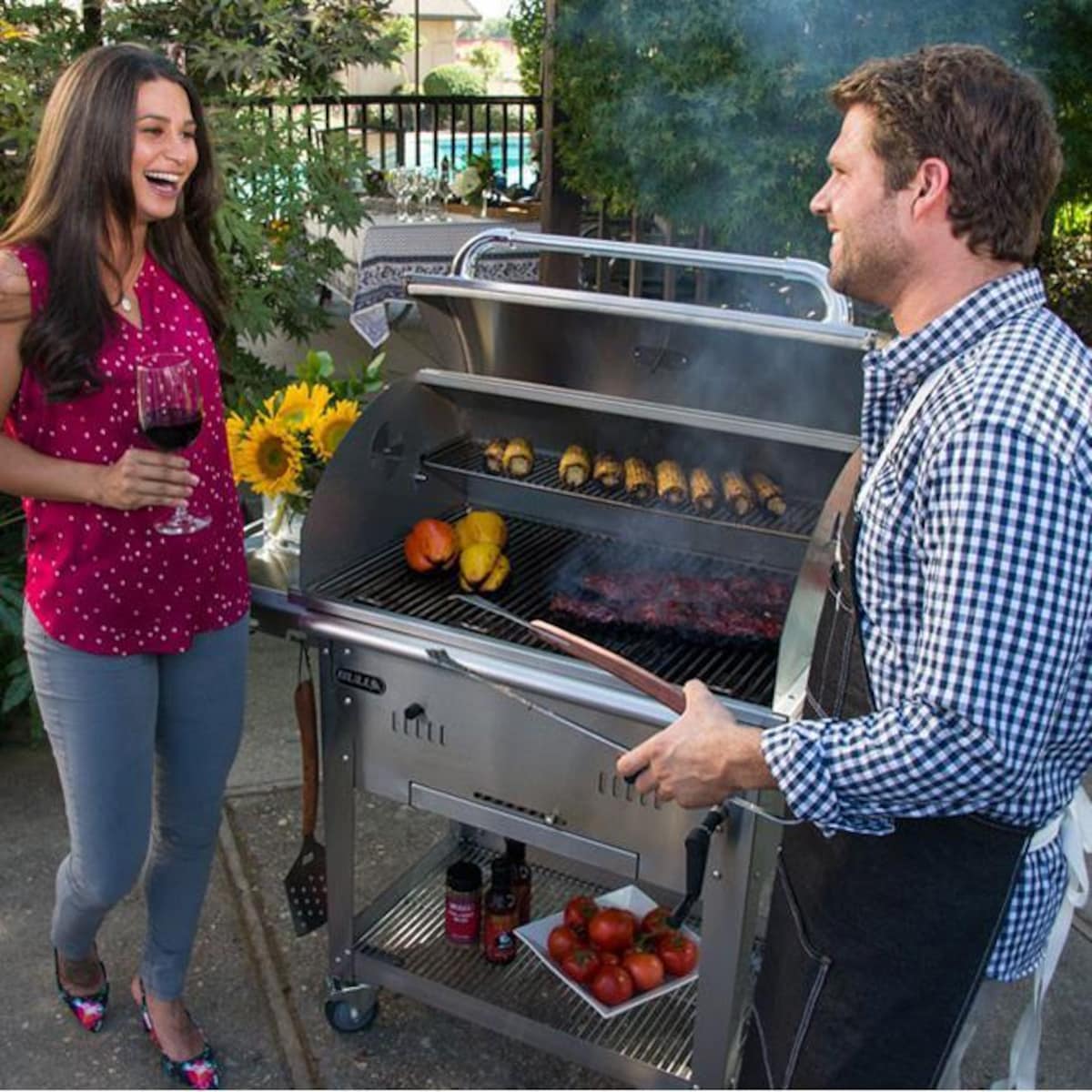 Bull Bison Premium 30-Inch Freestanding Charcoal Grill (88000)