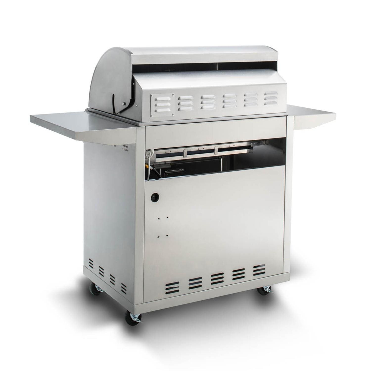 Blaze LTE 32-Inch 4-Burner Freestanding Gas Grill with Rear Infrared Burner & Grill Lights (BLZ-4LTE2+CART)