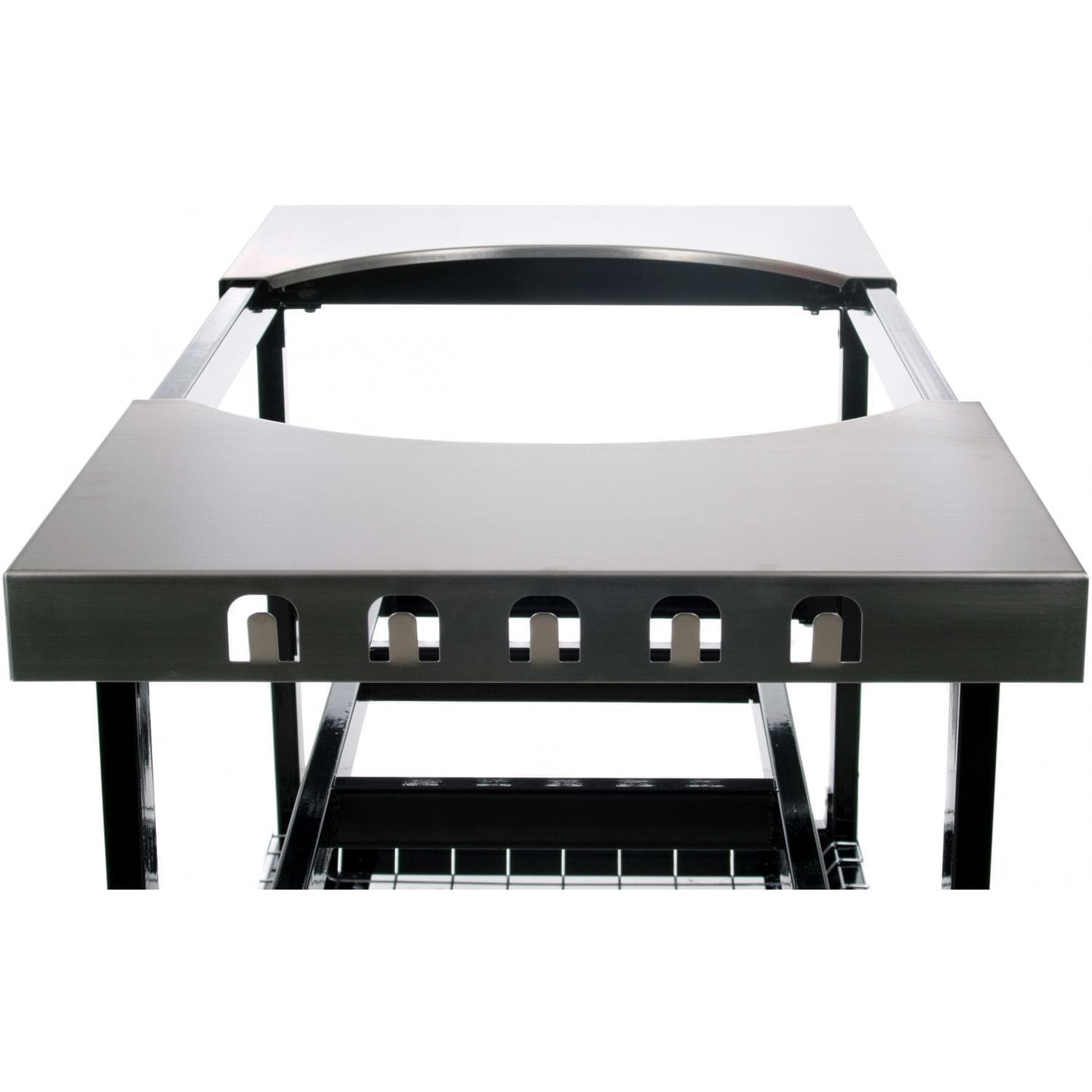 Primo Steel Cart for Oval Junior with Stainless Steel Side Tables