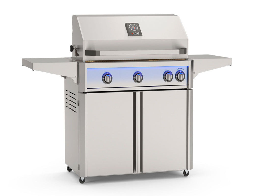 American Outdoor Grill L-Series 30-Inch 3-Burner Gas Grill With Rear IR Burner, Rotisserie Kit, Internal Lights & LED Multi-Color Lights