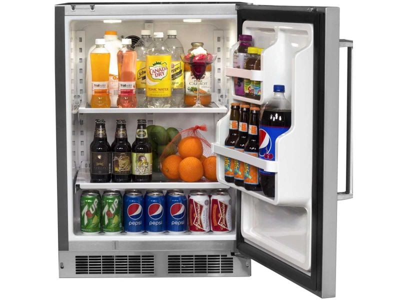 Fire Magic 24-Inch 5.1 Cu. Ft. Left Hinge Outdoor Rated Compact Refrigerator