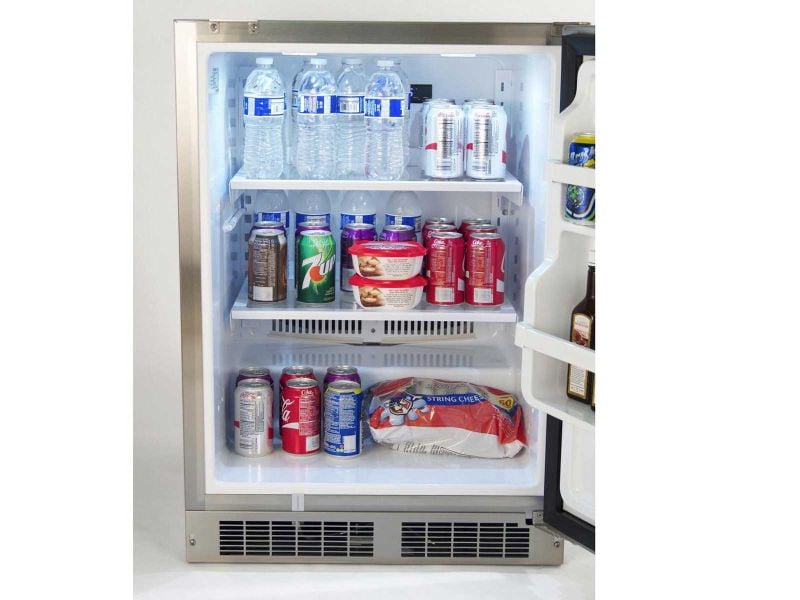 Fire Magic 24-Inch 5.1 Cu. Ft. Left Hinge Outdoor Rated Compact Refrigerator