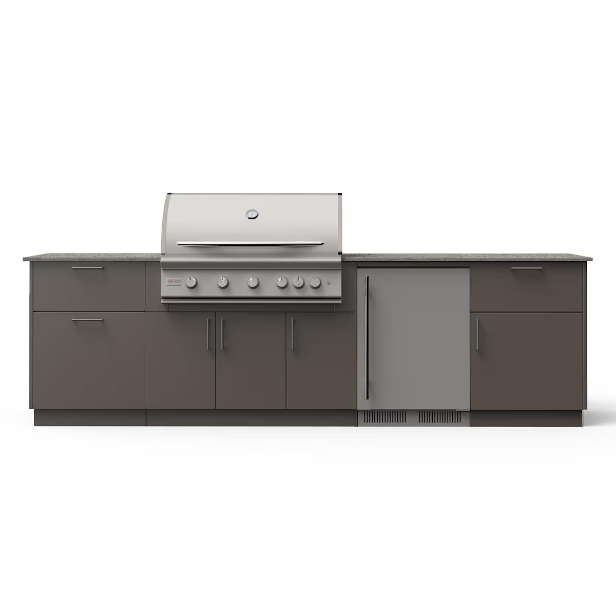 Blaze Morning Glow 10-Ft Outdoor Kitchen Island w/ 40-Inch