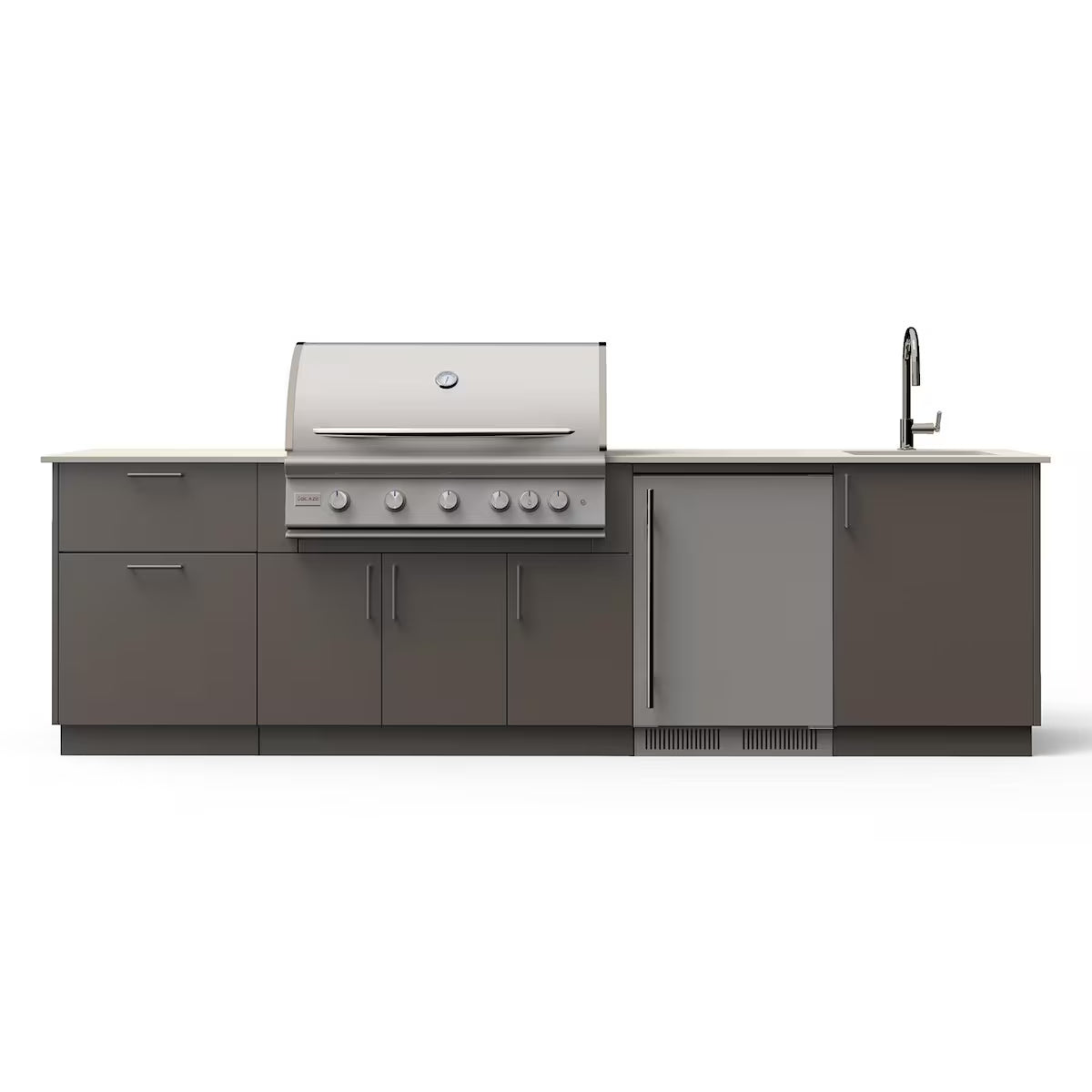 Blaze Golden Hour 10-Ft Outdoor Kitchen Island w/ 40-Inch LTE