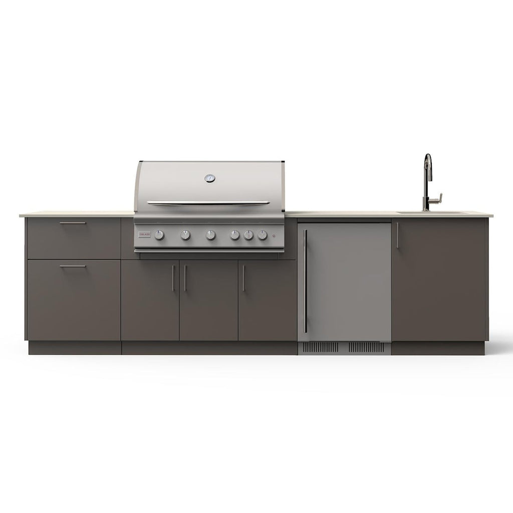 Blaze Golden Hour 10-Ft Outdoor Kitchen Island w/ 40-Inch LTE