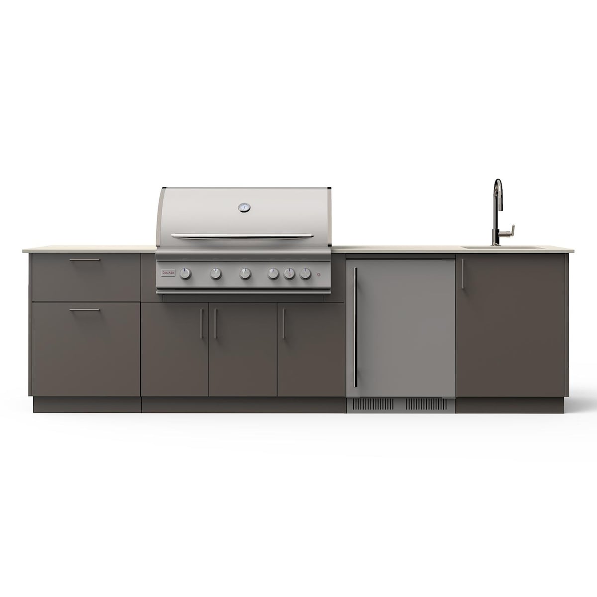 Blaze Golden Hour 10-Ft Outdoor Kitchen Island w/ 40-Inch LTE
