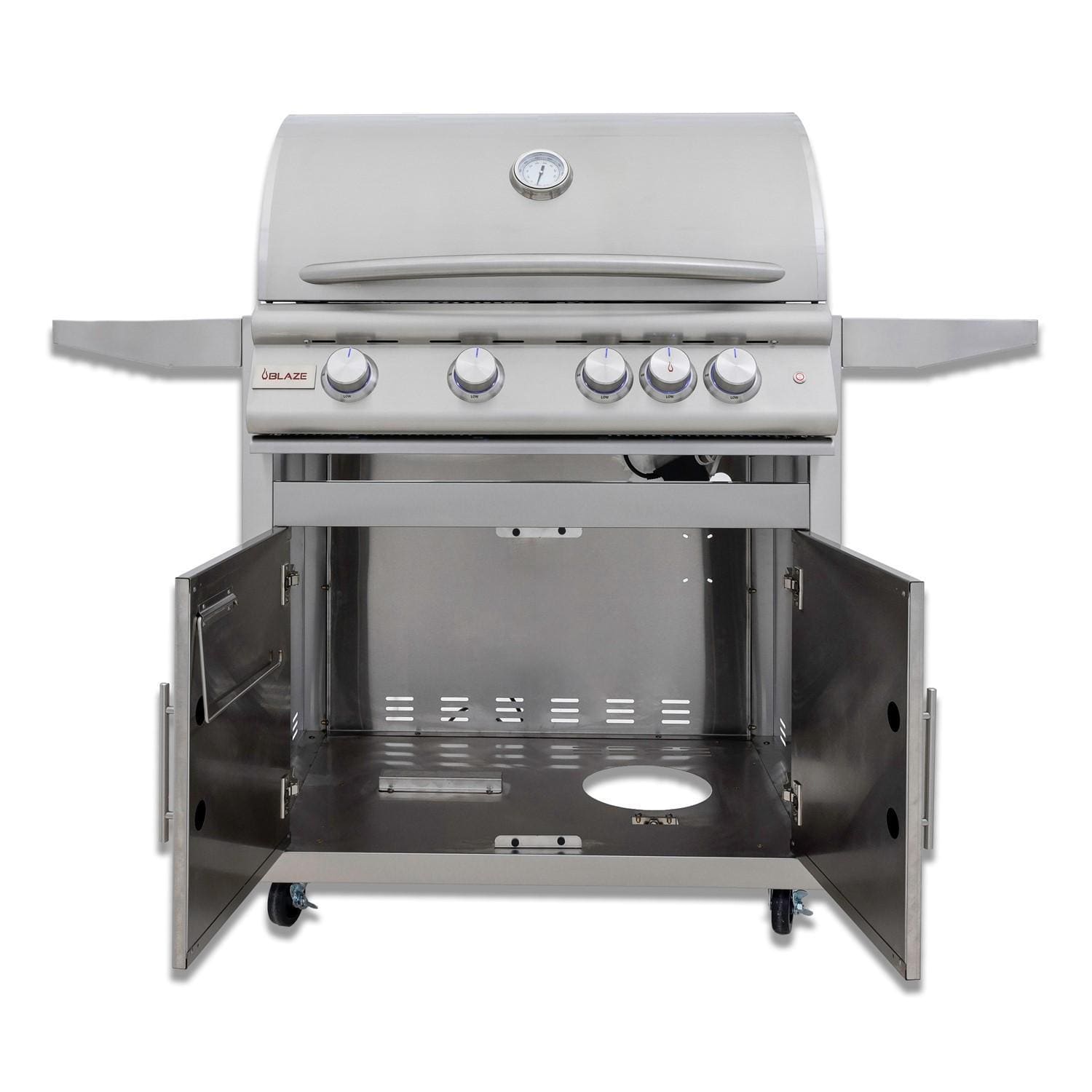 Blaze LTE+ 32-Inch 4-Burner Freestanding Gas Grill w/ Lift-Assist Hood and Rear Infrared Burner (BLZ-4LTE3+CART)