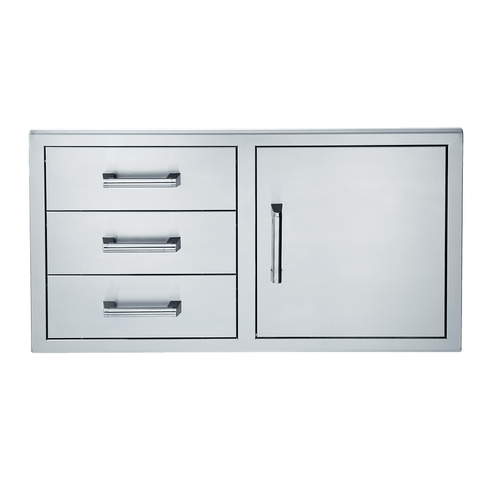 Broilmaster 42-Inch Door + Triple Drawer | BSAW4222SD