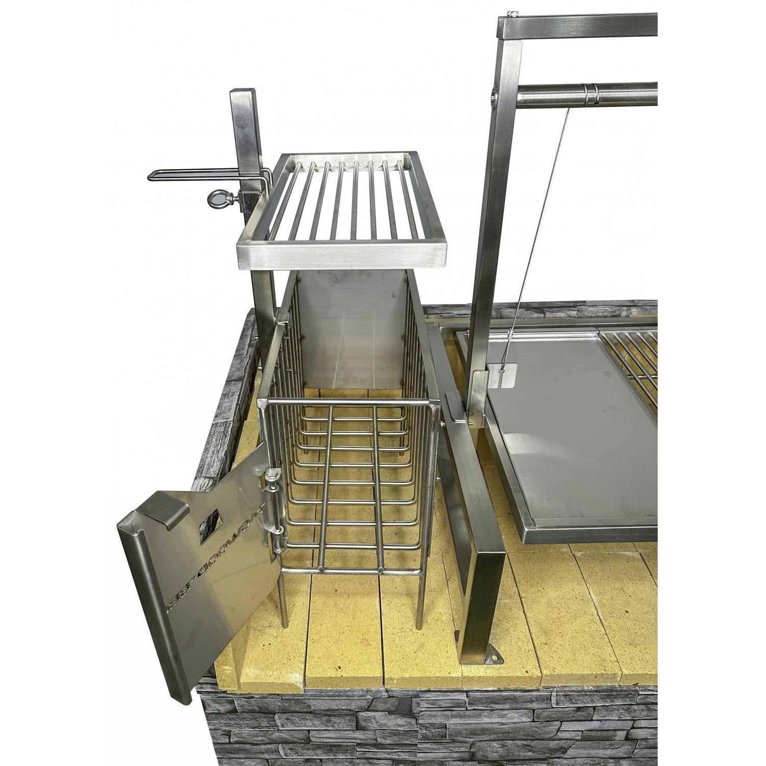 Tagwood BBQ Insert Style Argentine Santa Maria Wood Fire & Charcoal Grill - BBQ09SS