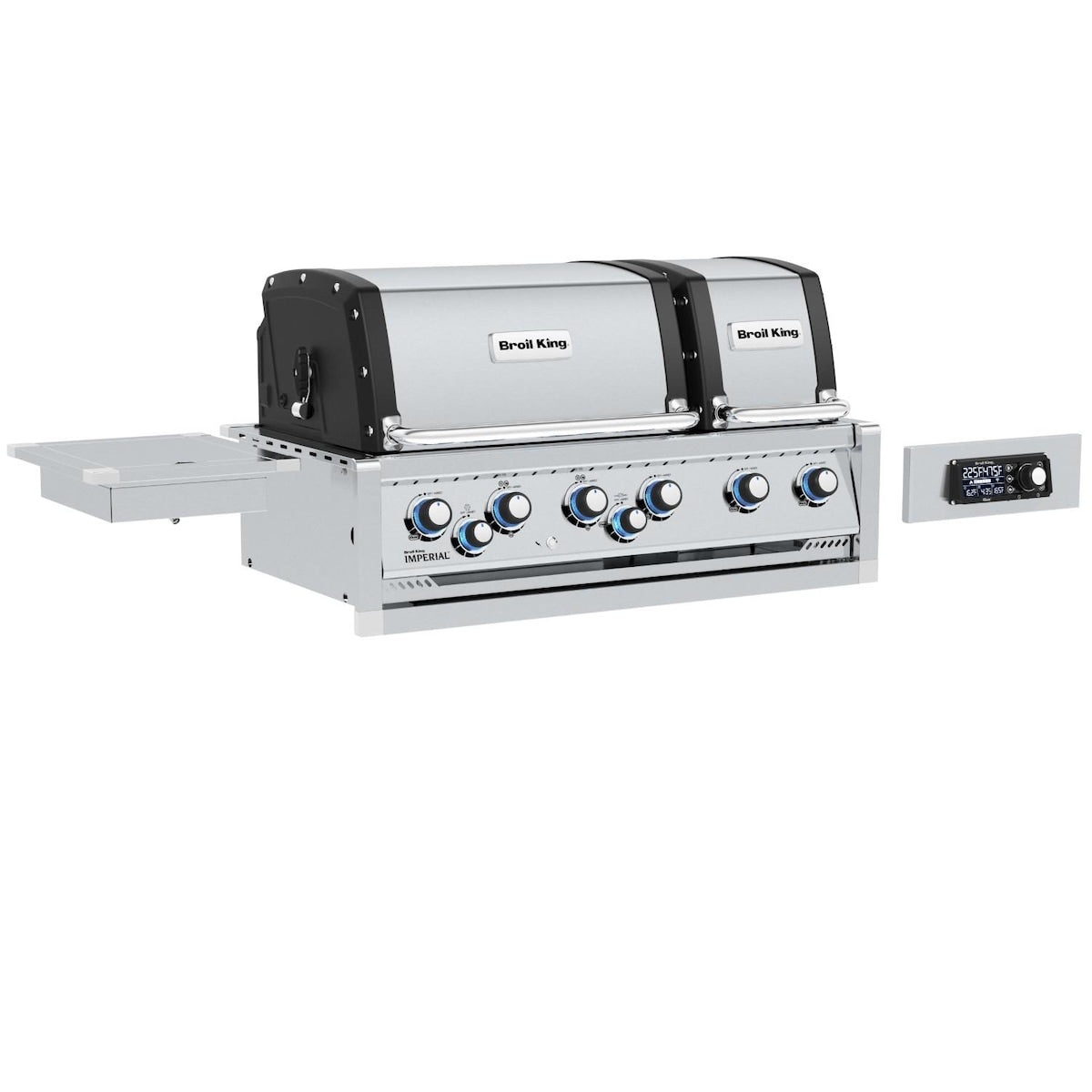 Broil King Imperial QS690 6-Burner Built-In Gas Grill With Rotisserie, Side Burner & iQue™ Technology Control