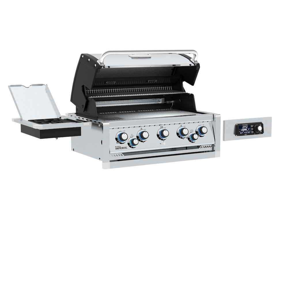 Broil King Imperial QS590 5-Burner Built-In Gas Grill With Rotisserie, Side Burner & iQue™ Technology Control