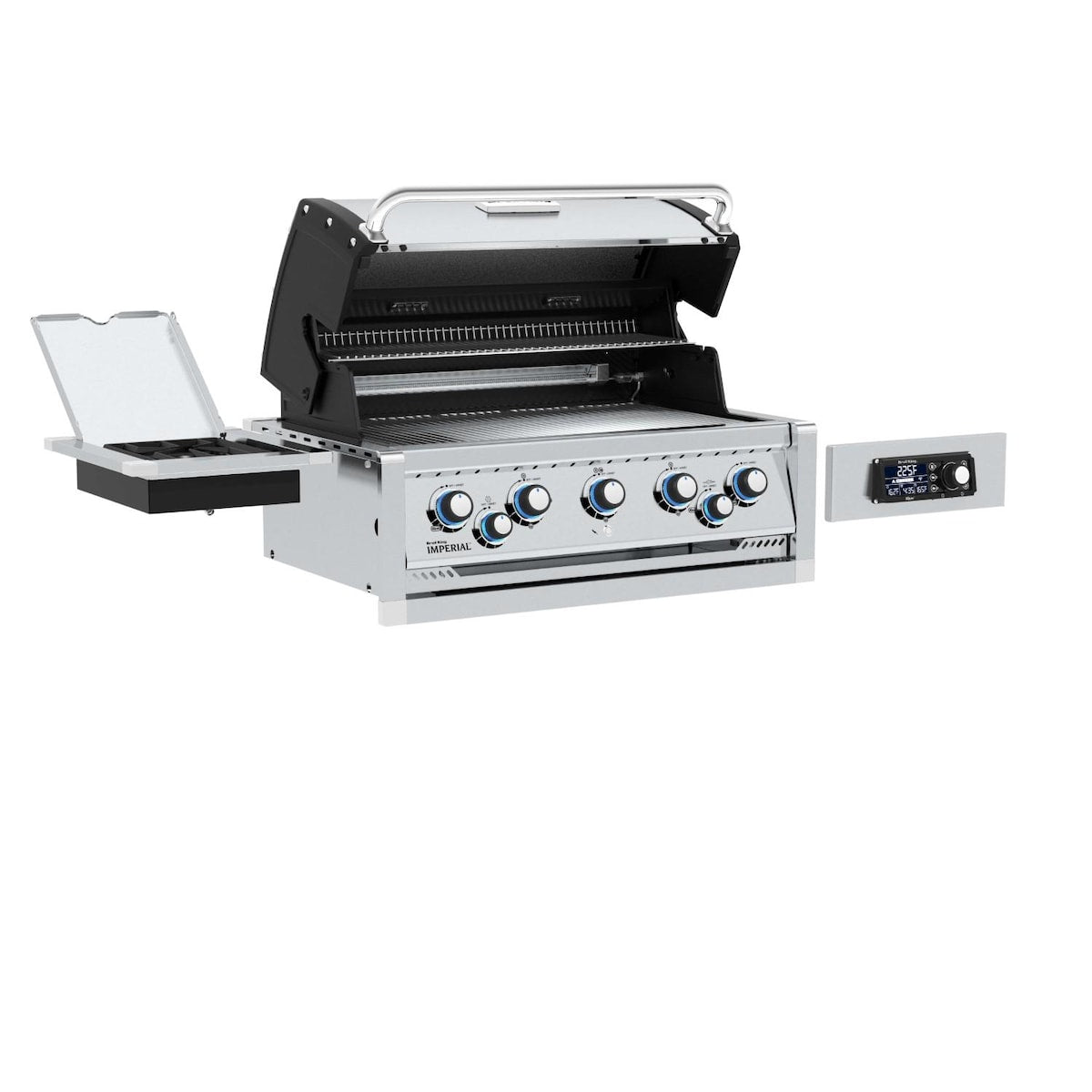Broil King Imperial QS590 5-Burner Built-In Gas Grill With Rotisserie, Side Burner & iQue™ Technology Control