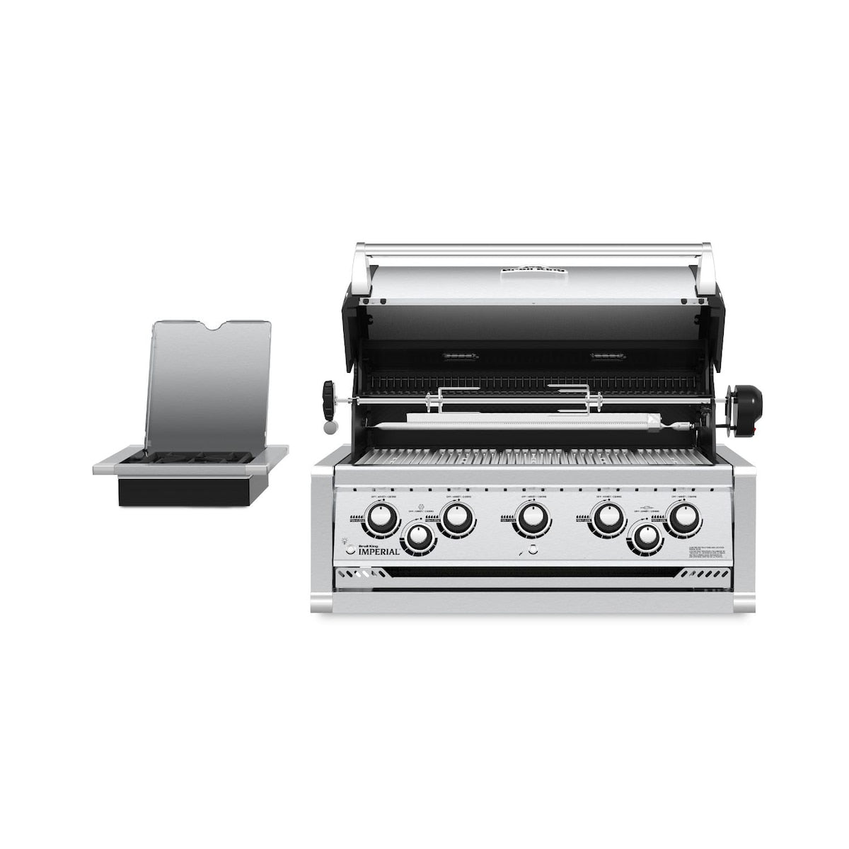 Broil King Imperial S590 5-Burner Built-In Gas Grill With Rotisserie & Side Burner