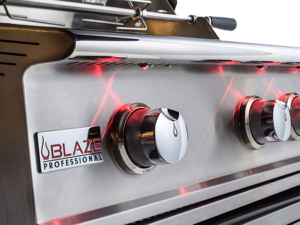 Blaze Professional LUX 44-Inch 4-Burner Built-In Gas Grill With Rear Infrared Burner