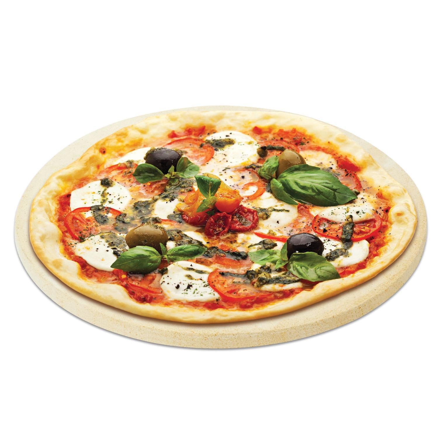 Primo Natural Finished 13-Inch Pizza Stone - Perfect for Kamado Grills