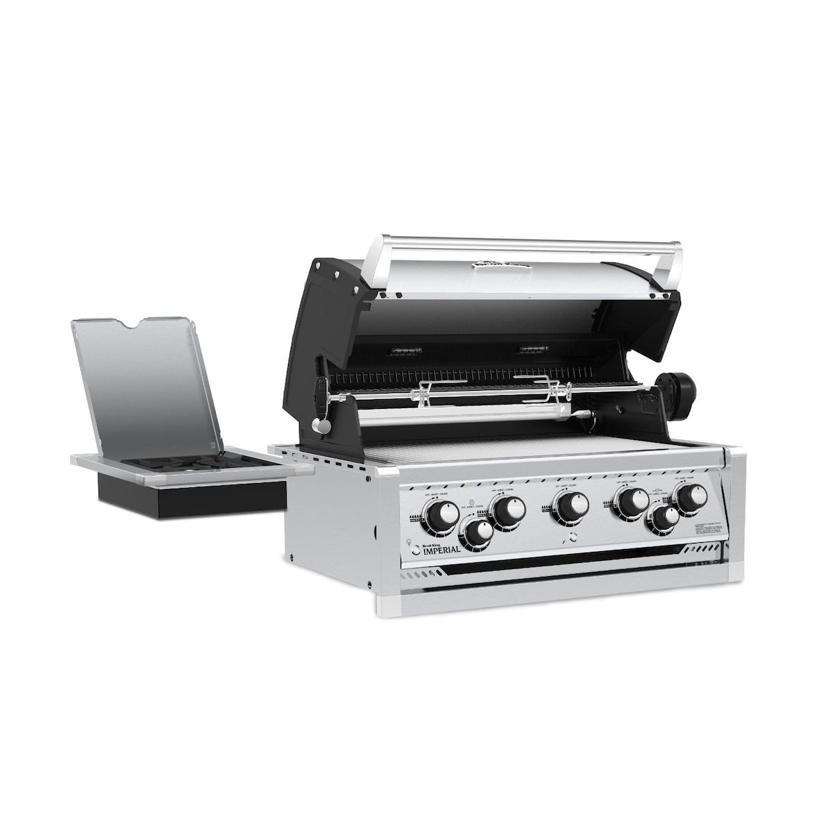 Broil King Imperial S590 5-Burner Built-In Gas Grill With Rotisserie & Side Burner