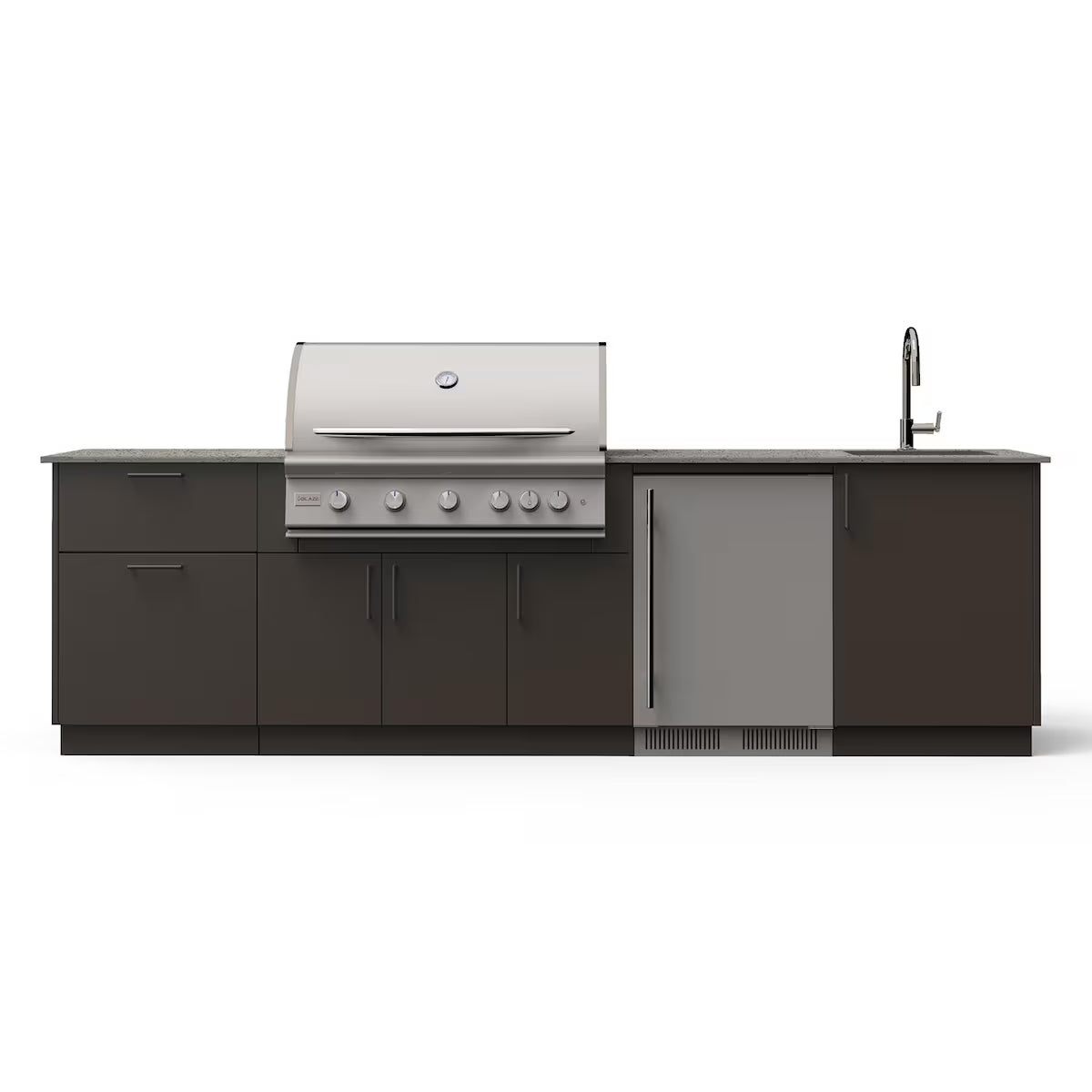 Blaze Golden Hour 10-Ft Outdoor Kitchen Island w/ 40-Inch LTE