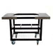 Primo Steel Cart for Oval Junior with Stainless Steel Side Tables