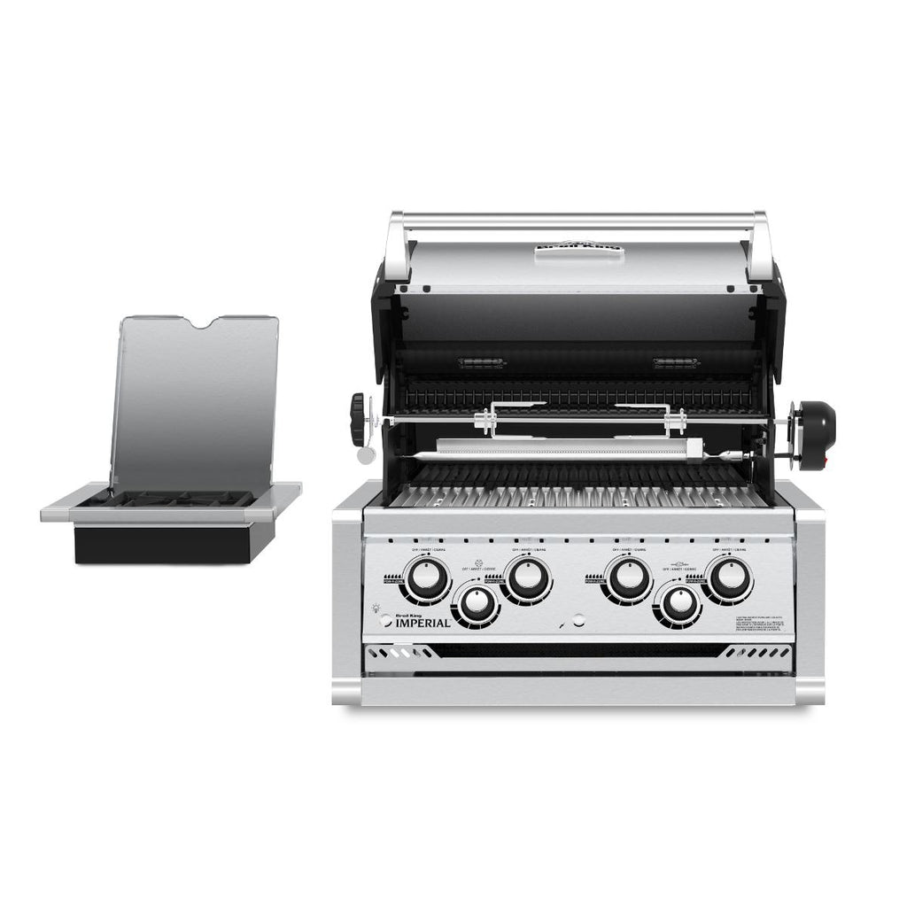 Broil King Imperial S490 4-Burner Built-In Gas Grill With Rotisserie & Side Burner