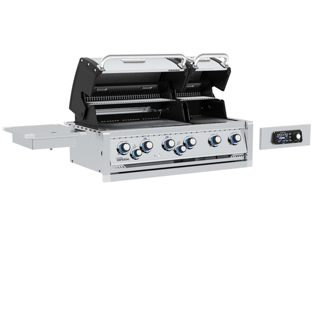 Broil King Imperial QS690 6-Burner Built-In Gas Grill With Rotisserie, Side Burner & iQue™ Technology Control
