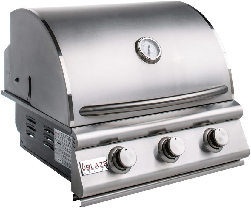 Blaze 25" LBM Grill, 3 Burner - Built In Propane Grill